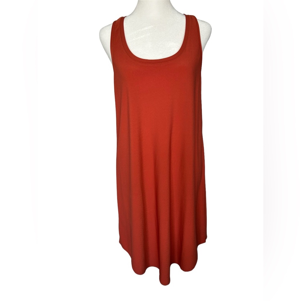 Leith dress burnt orange flowy racerback dress- size Medium